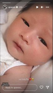 Our baby Dio! AJ Raval shares a photo of mystery baby in her Instagram ...