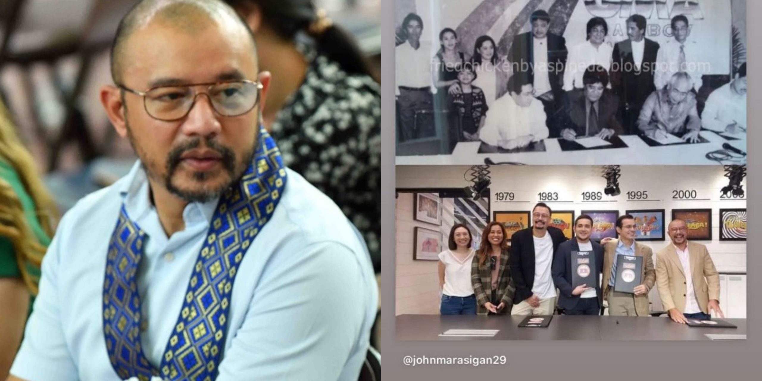 Nostalgia! TAPE Inc. executive shows contract signing with their past